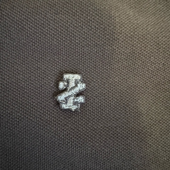 IZOD Black Polo Shirt Men’s Size Large 100% Cotton Short Sleeve - Picture 3 of 10